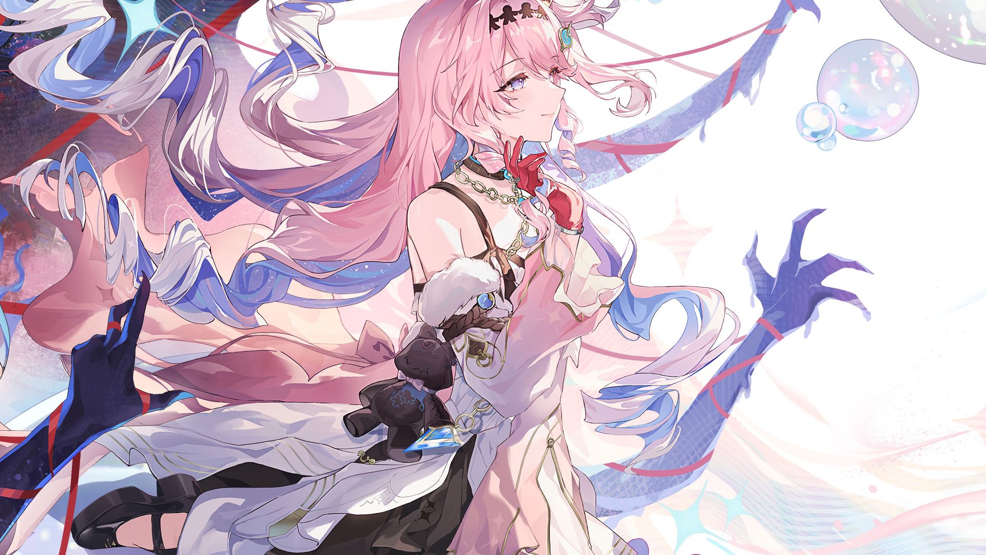 This is an official illustration of the stunning Resonator Denia from the free-to-play open-world action RPG Wuthering Waves.