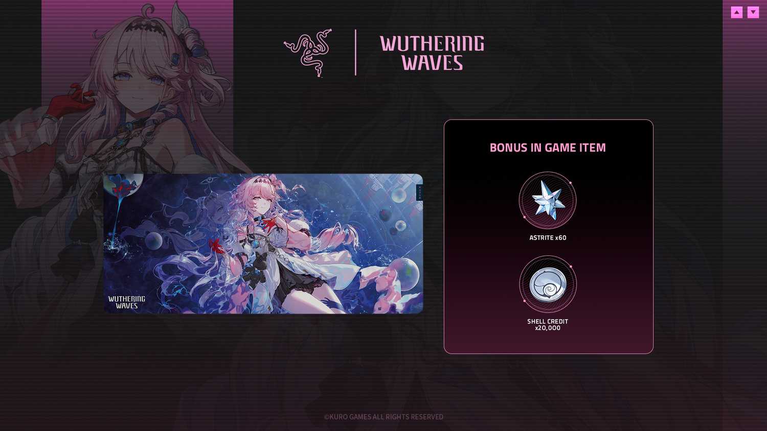 The official Wuthering Waves x Razer limited-edition gaming collection is modeled after the pink-haired beauty, Denia and features an ergonomic gaming chair, a wireless tenkeyless keyboard, a wireless gaming mouse and a large-format mouse mat.