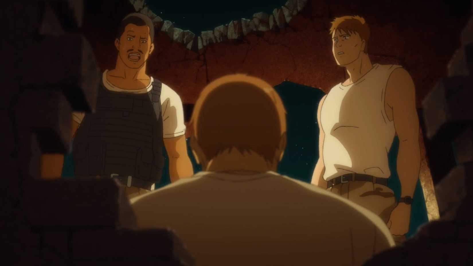 A couple of soldiers in the opening scene of Banana Fish