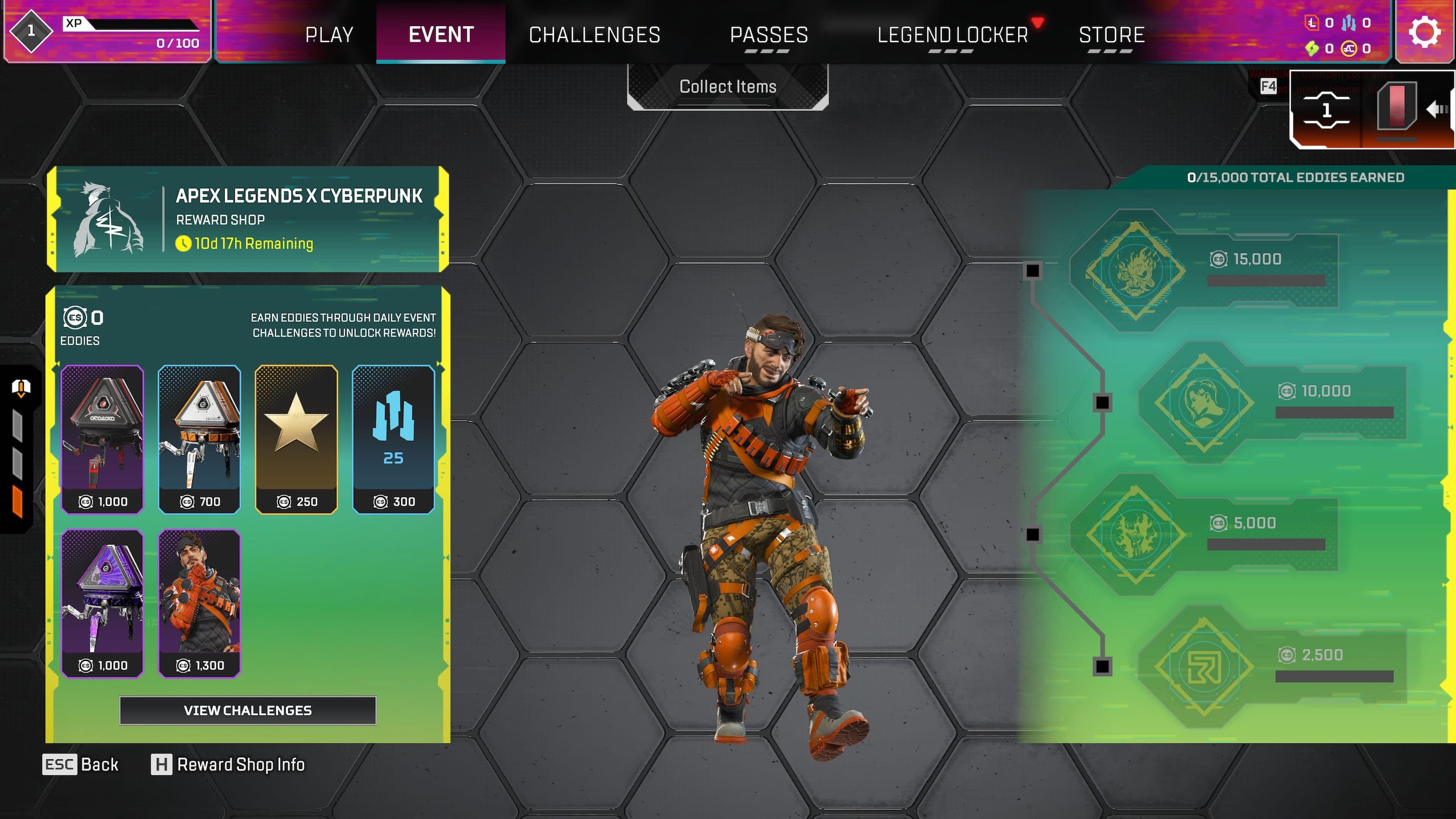 The upcoming Apex Legends x Cyberpunk Event will feature new character skins based on the anime cast of Edgerunners, as well as weapon skins, mods, a new limited-time map, and more, all inspired by the critically acclaimed Netflix anime series.