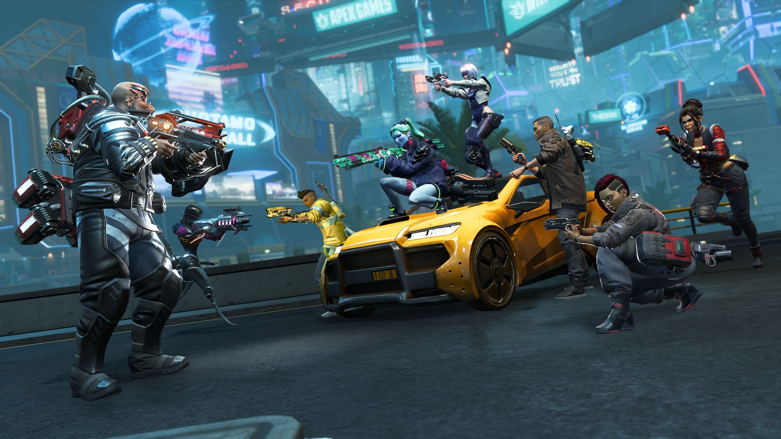 The upcoming Apex Legends x Cyberpunk Event will feature new character skins based on the anime cast of Edgerunners, as well as weapon skins, mods, a new limited-time map, and more, all inspired by the critically acclaimed Netflix anime series.