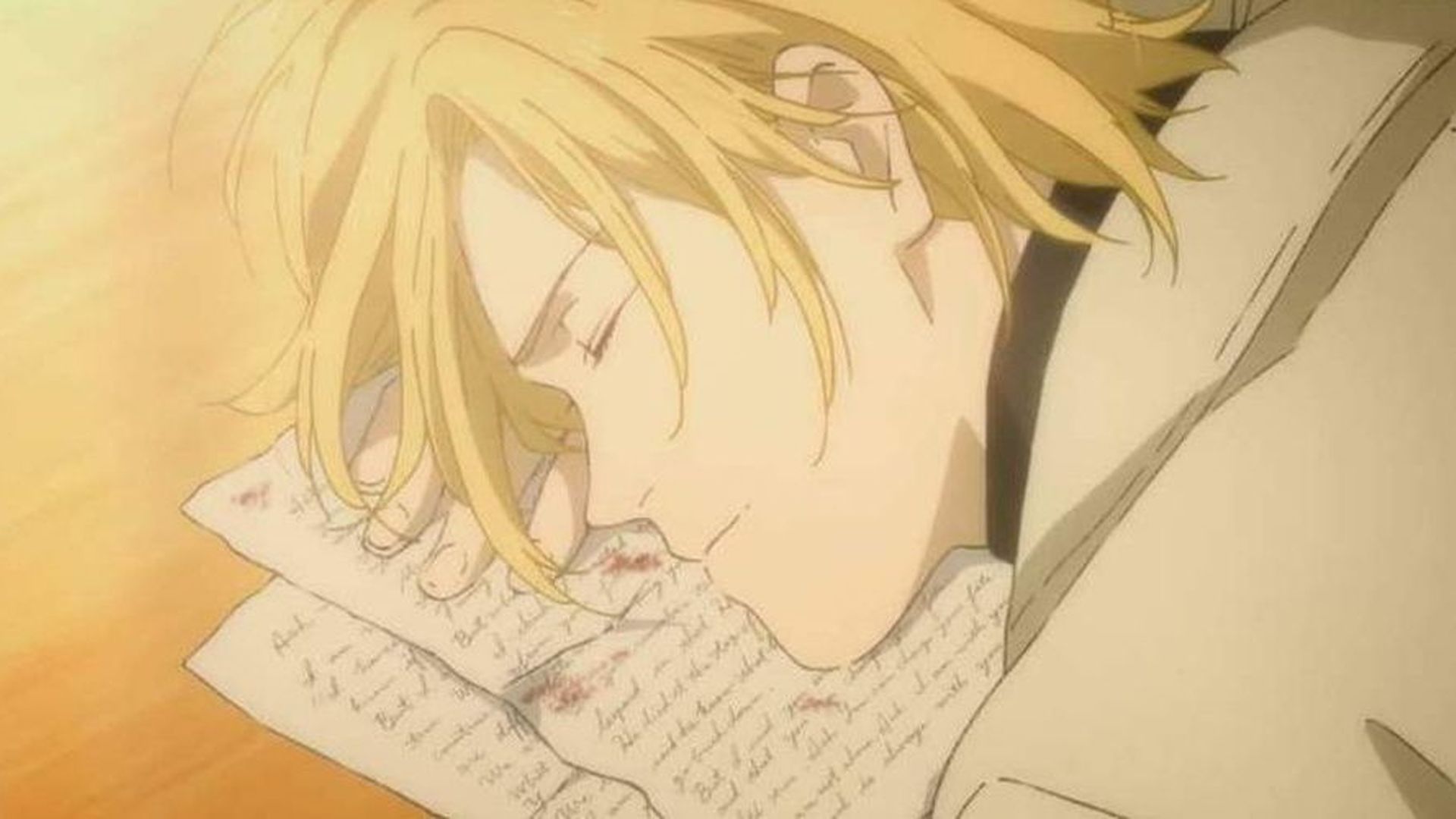 Ash Lynx ment sur la lettre d'Eiji dans Banana Fish.
