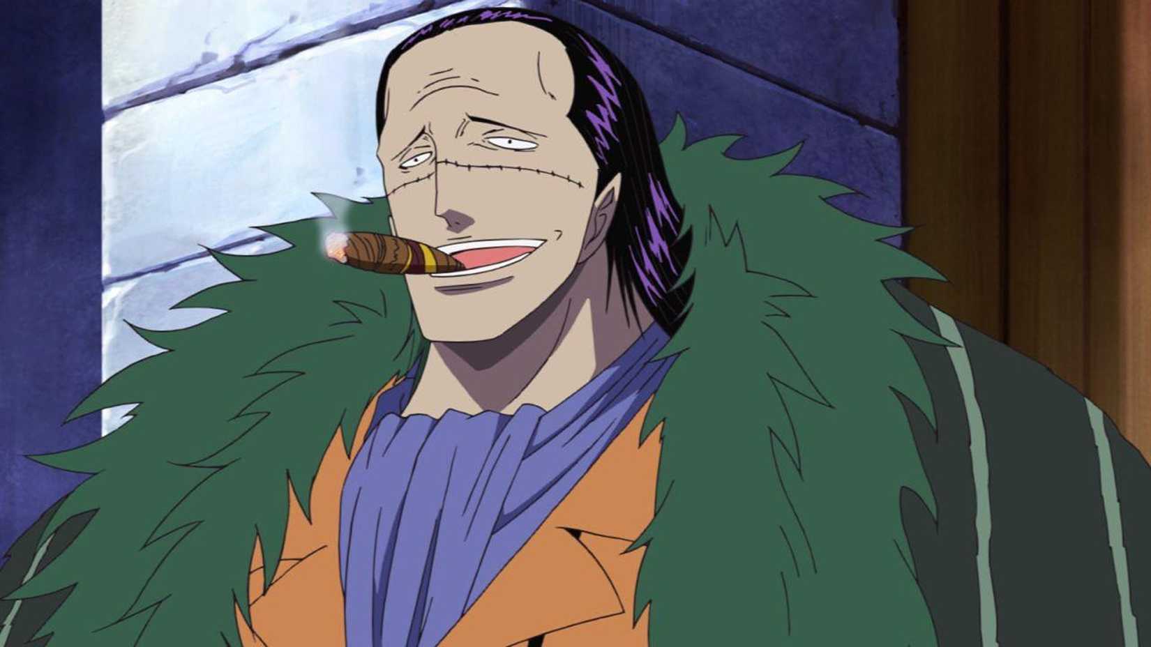 Crocodile fumant un cigare dans One Piece
