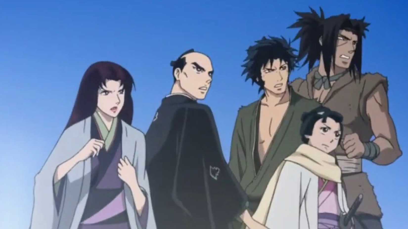 Ayashi and his team prepare to fight in Ghost Slayers Ayashi.