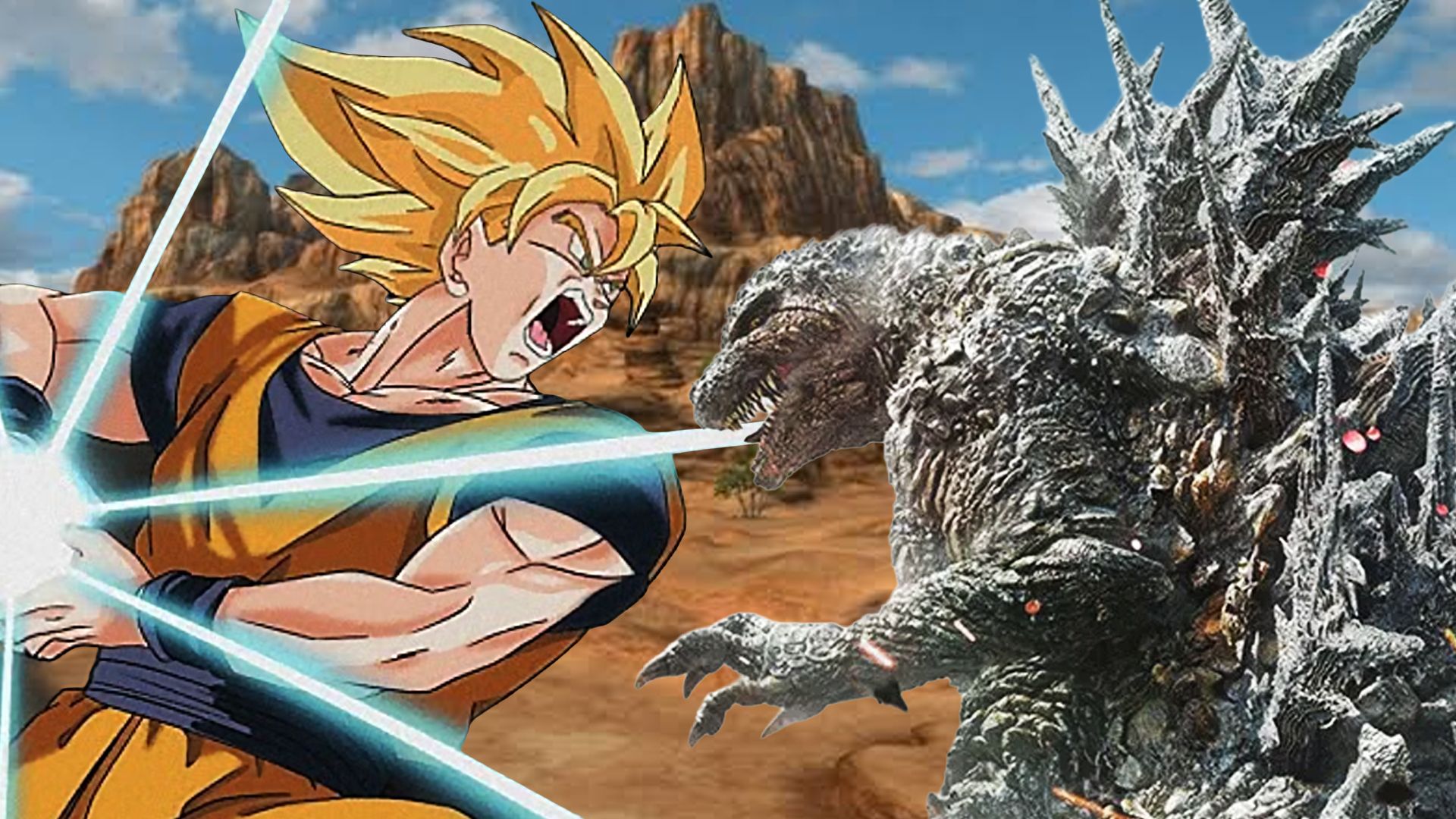 Goku vs Minus One Godzilla