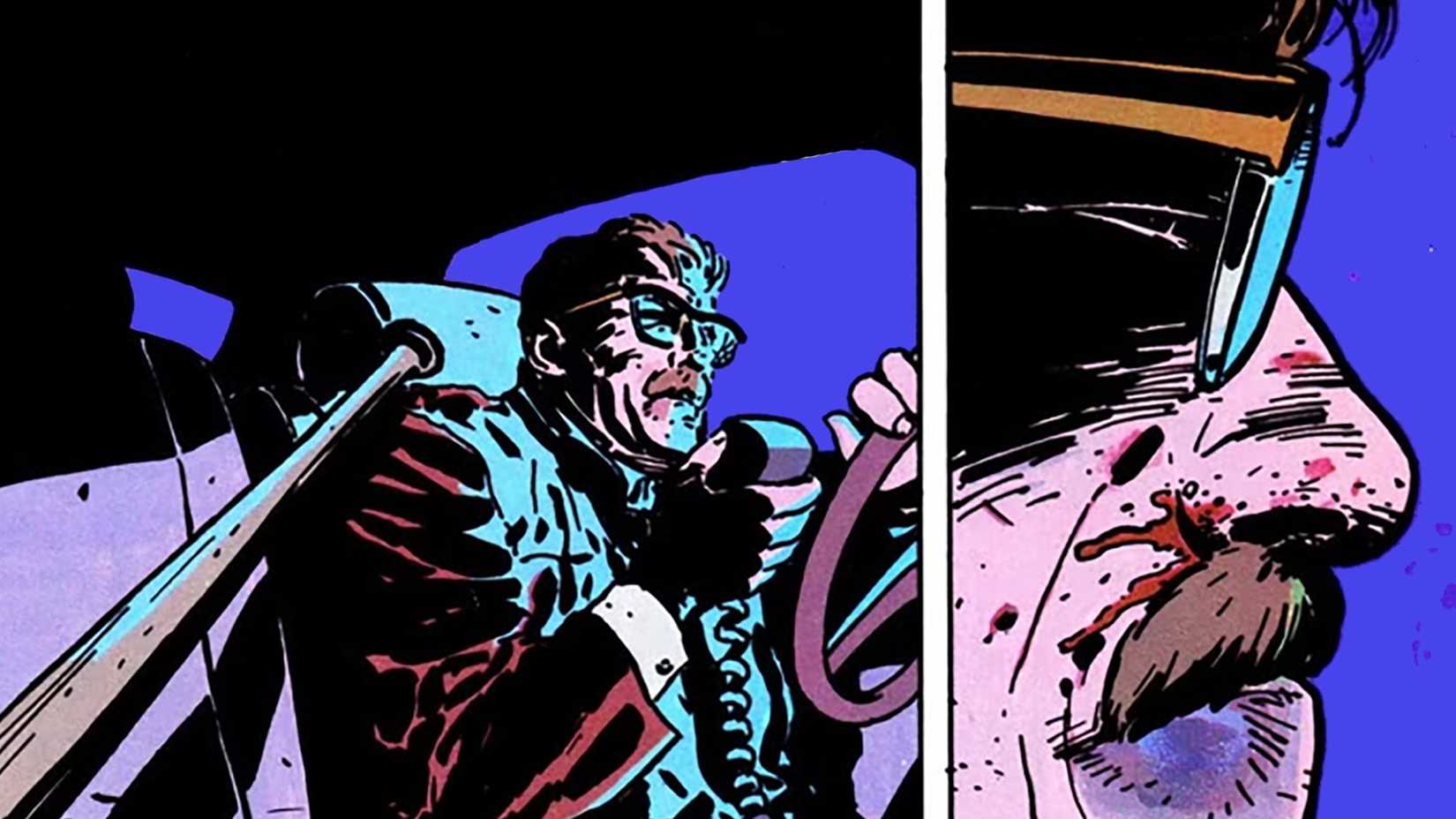 Gordon contemplates his next move after being beaten by fellow cops