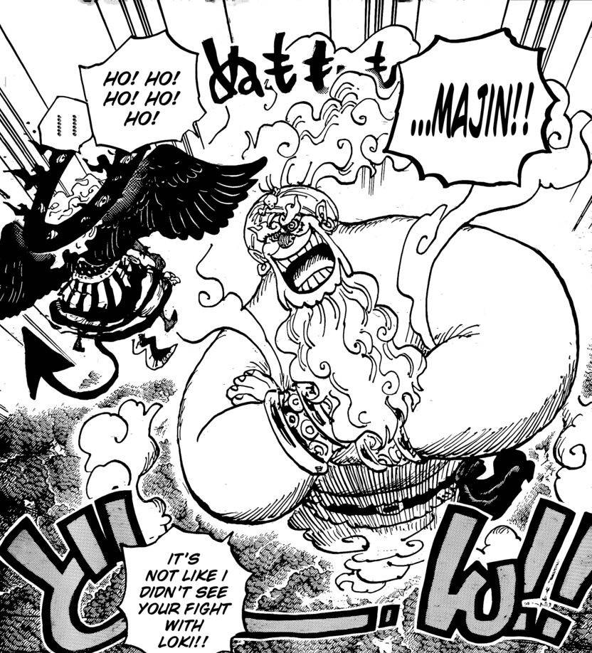 Luffy activates Gear 5's genie form against Imu in One Piece Chapter 1188