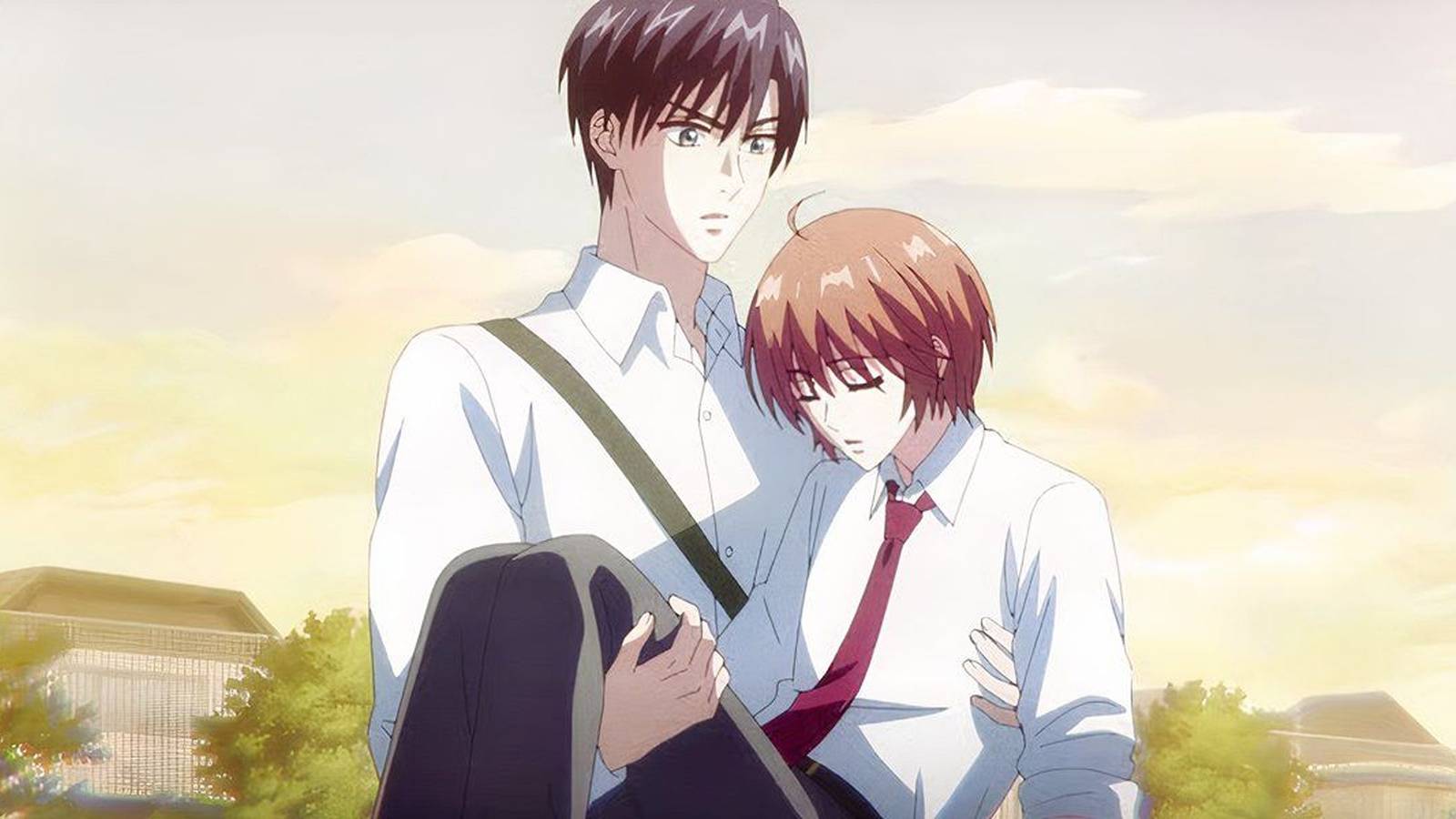 Izumi carrying Mizuki in Hana-Kimi.