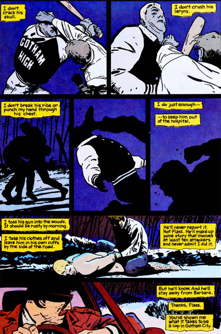 Jim Gordon beats Flass for his corruption