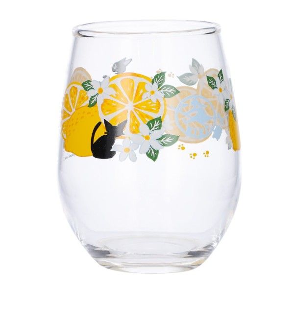 Studio Ghibli Kiki's Delivery Service Lemon Flower Series glass tumbler