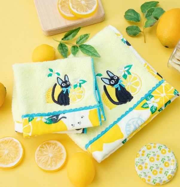 Studio Ghibli Kiki's Delivery Service Lemon Flower Series mini towel