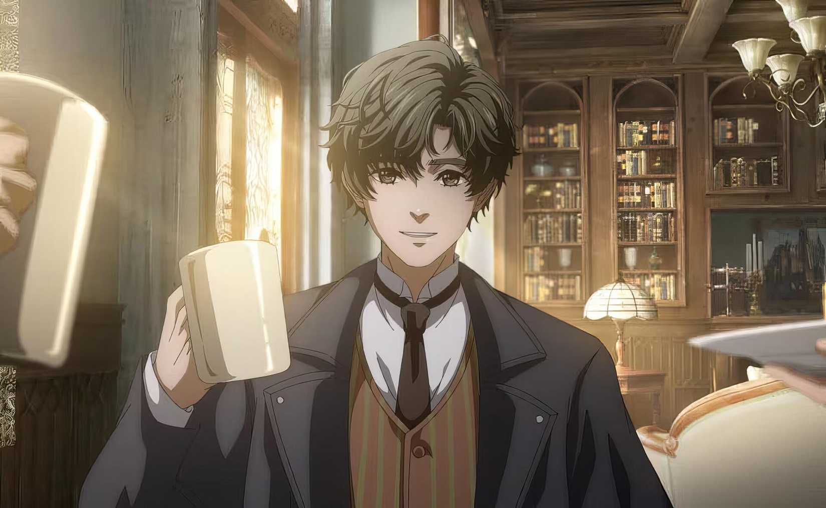 Lord of Mysteries Klein holding a cup
