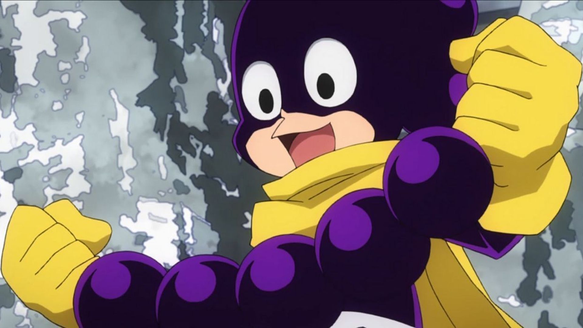 Mineta using his Quirk in MHA.