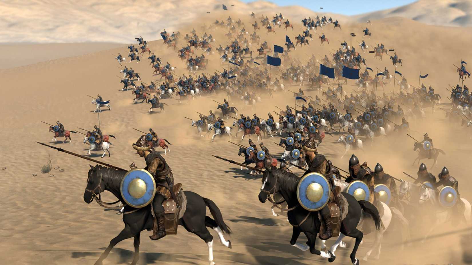 Mount and Blade II Bannerlord army of calvary charging