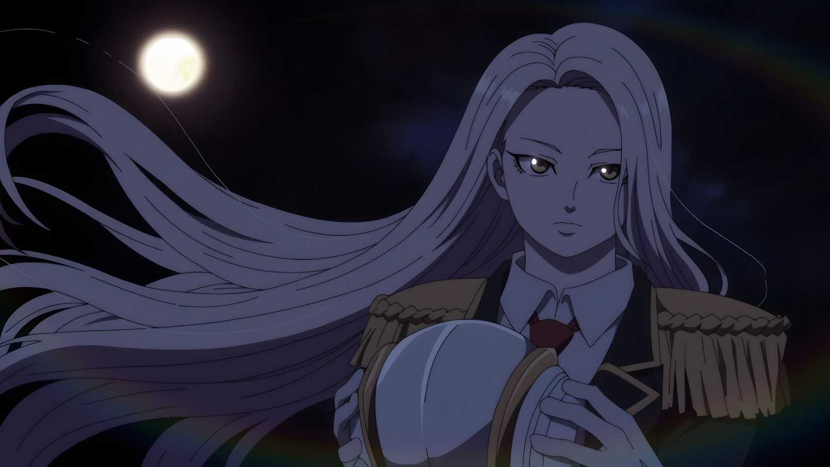 Juiz with her helmet off in Undead Unluck anime