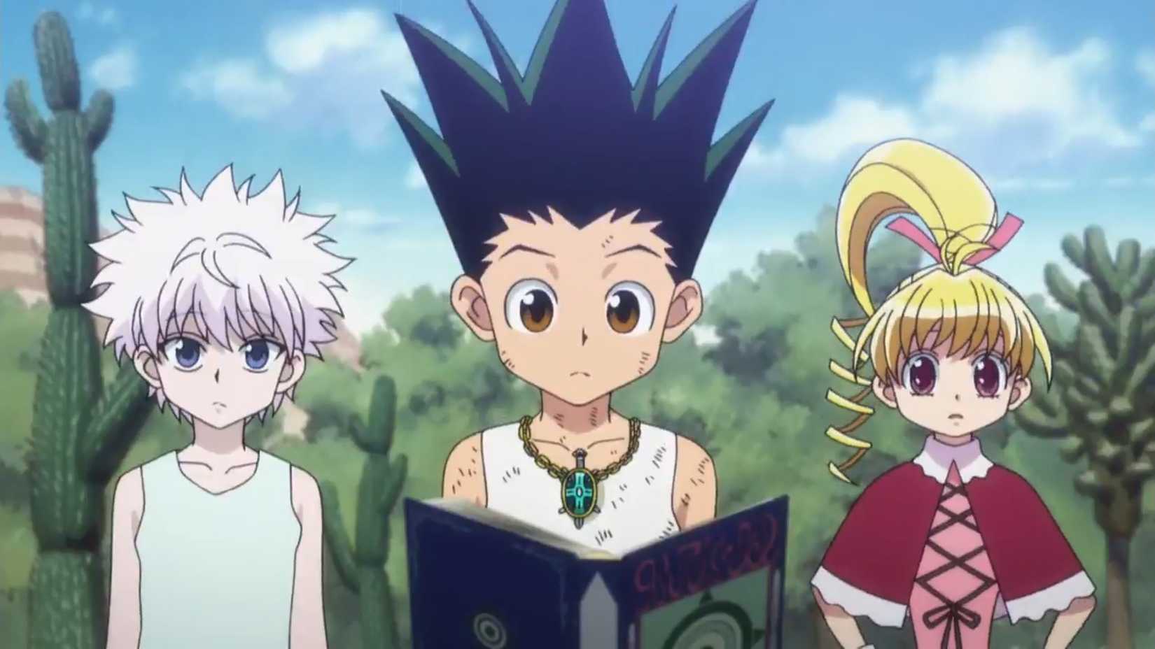 Bisky trains Gon and Killua in Hunter x Hunter.