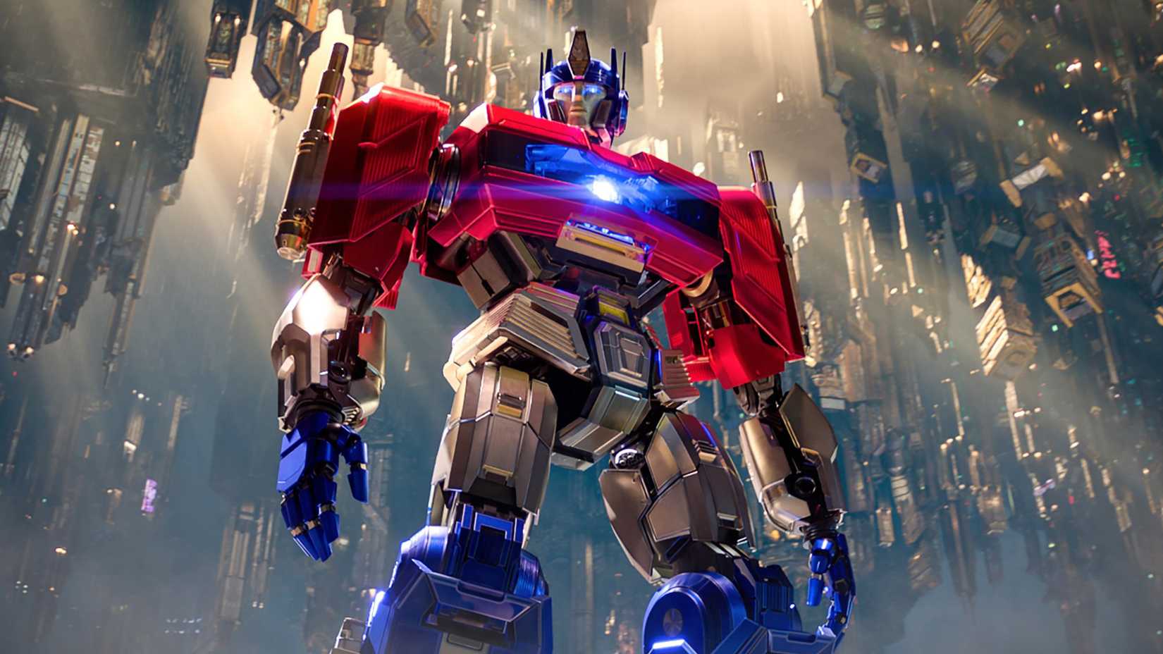 Optimus Prime stands tall in Transformers One