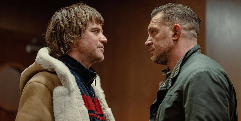 Promotional still for MobLand Season 2 featuring Tom Hardy as Harry Da Souza