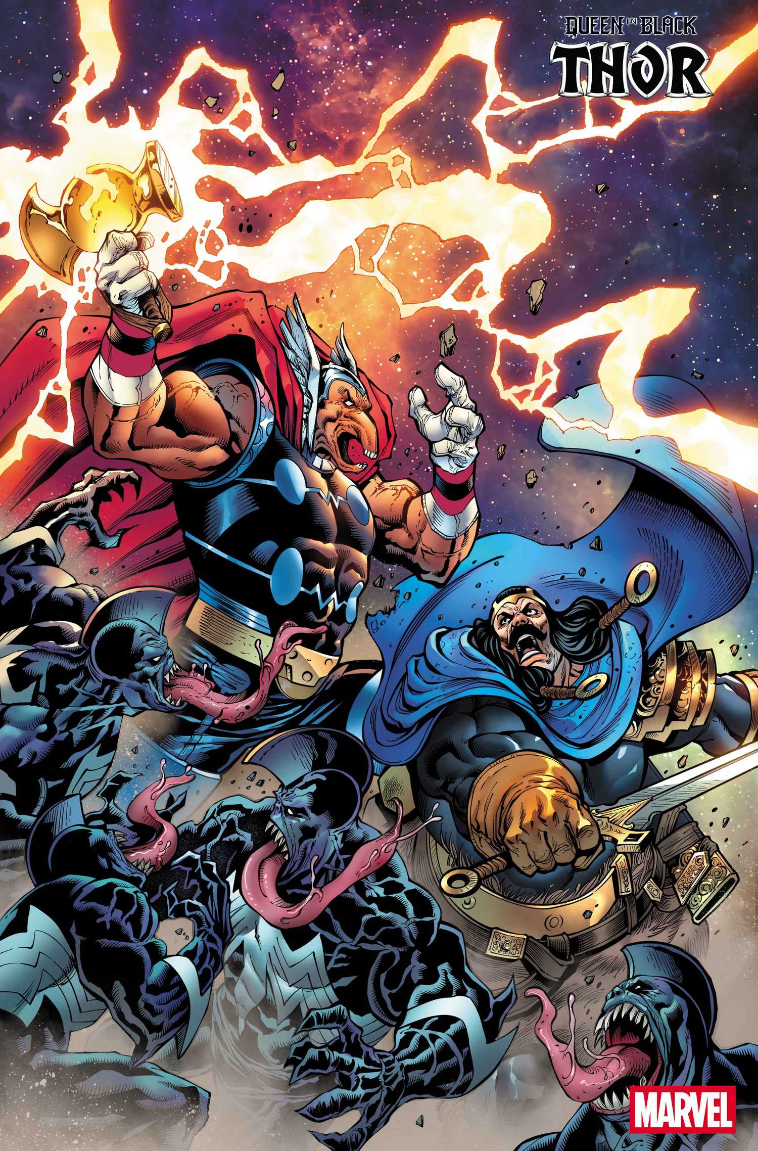 Beta Ray Bill fights Tyr some more