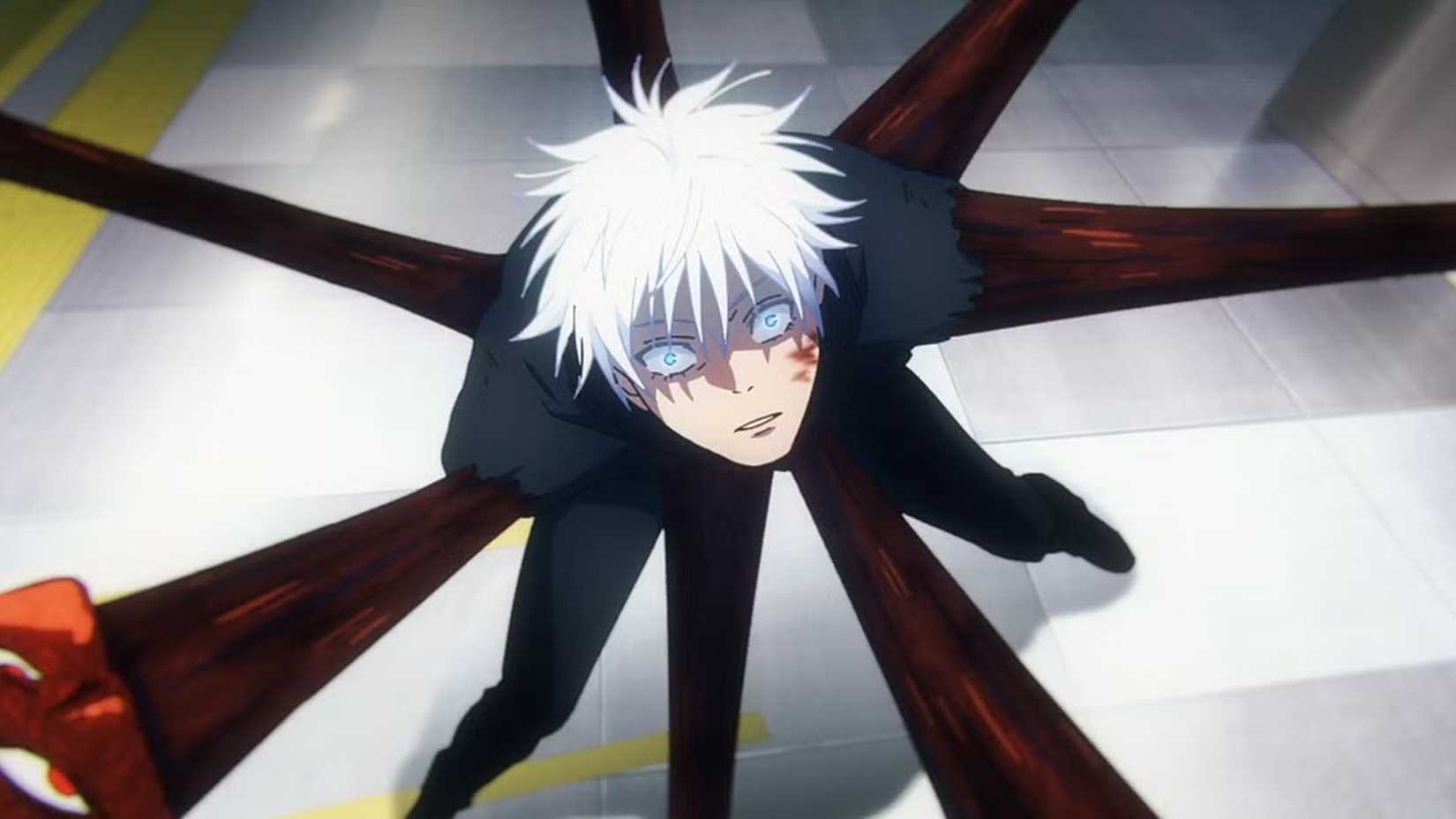 Satoru Gojo being sealed in the Prison Realm in Jujutsu Kaisen