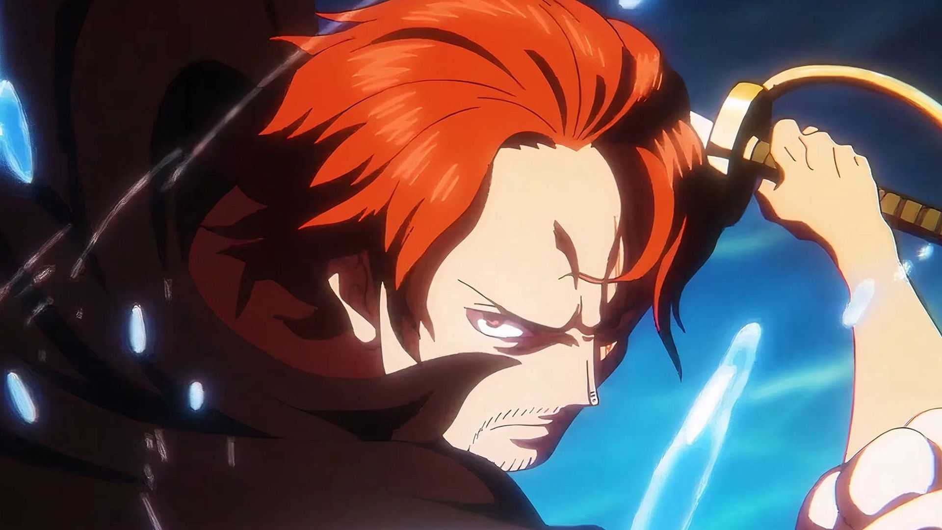 Shanks unleashes Divine Departure in One Piece