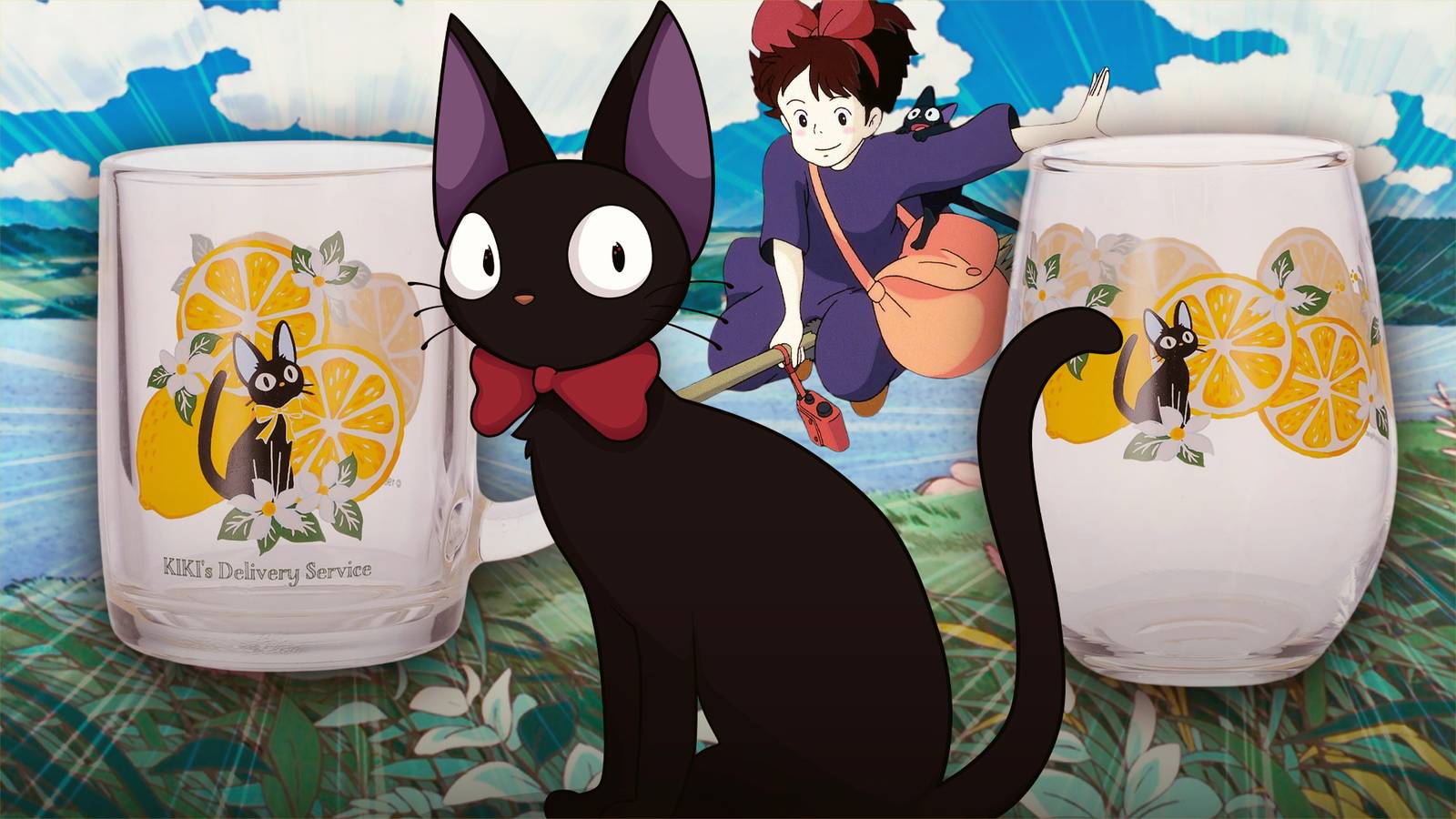 Studio Ghibli’s Kiki’s Delivery Service Glassware Returns as Purrfect Kitchen Collectibles After 8 Years