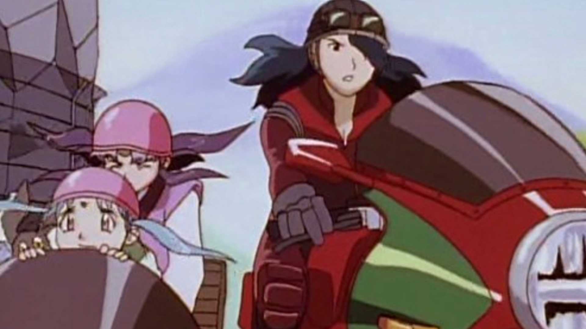 A motorcycle race takes place to save Tenchi in Tenchi in Tokyo.