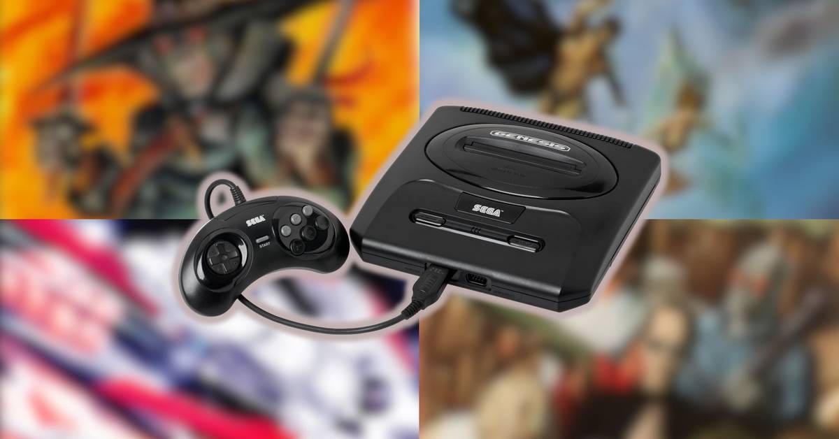 sega genesis game cover black