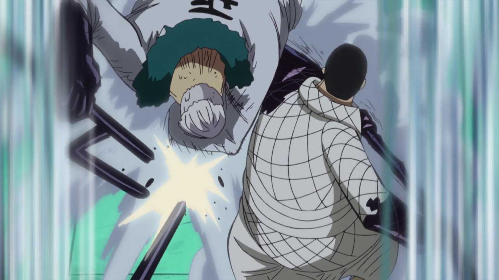Vergo bat Smoker avec Armament Haki dans One Piece