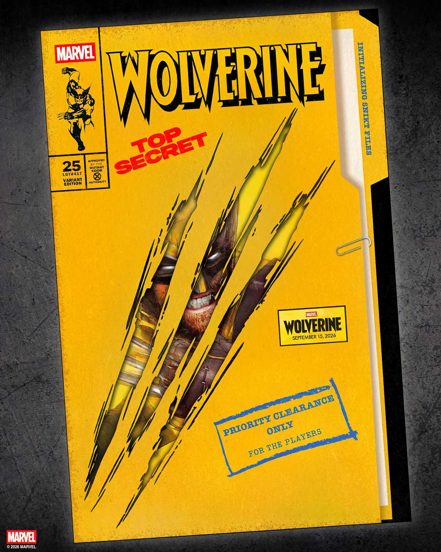 Cover to Prequel Comic to Marvel's Wolverine