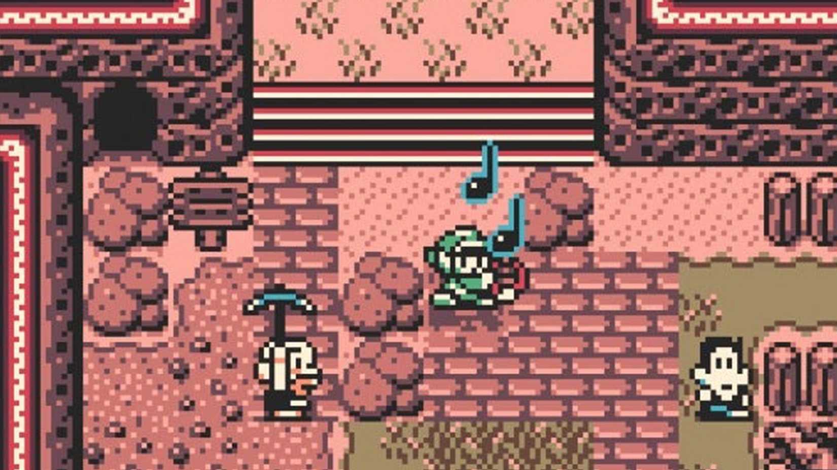 Link plays the Harp of Ages in The Legend of Zelda: Oracle of Ages