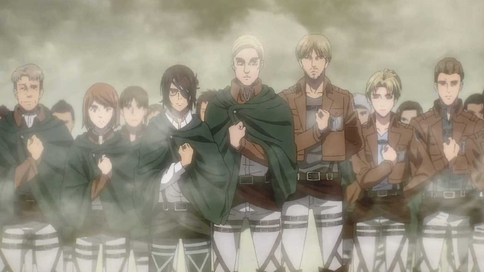 Ghost of dead Survey Corps Scouts appear to Levi in Attack on Titan.