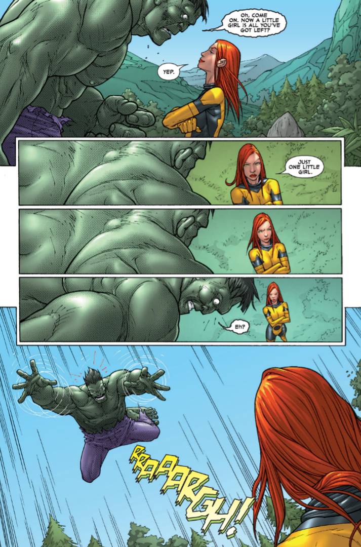 Jean Grey proves that she's more powerful than even The Hulk