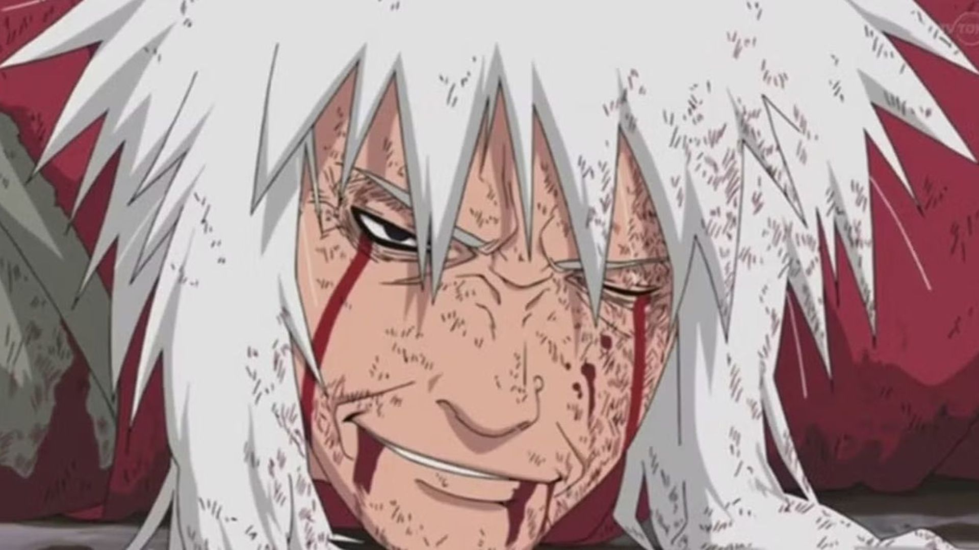 Jiraiya's last moments in Naruto Shippuden.