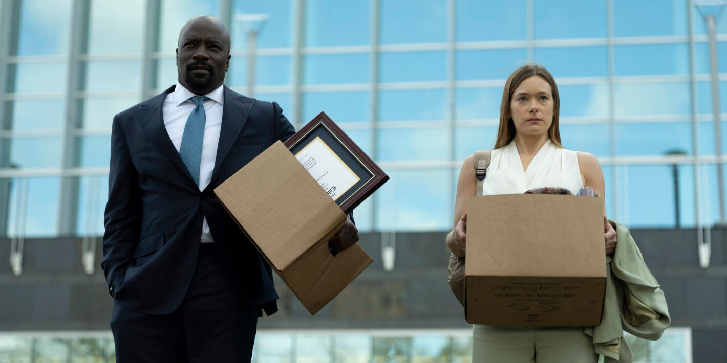 Mike Colter and Rachel Keller in the series premiere of CBS legal drama Cupertino