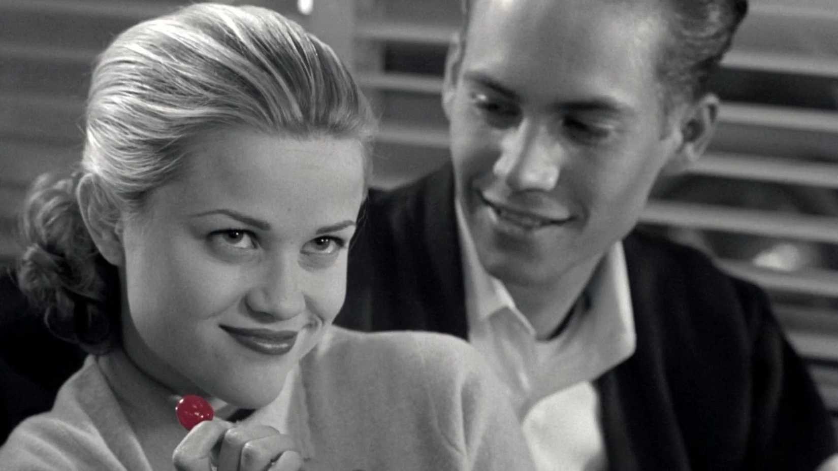 Paul Walker and Reese Witherspoon in Pleasantville