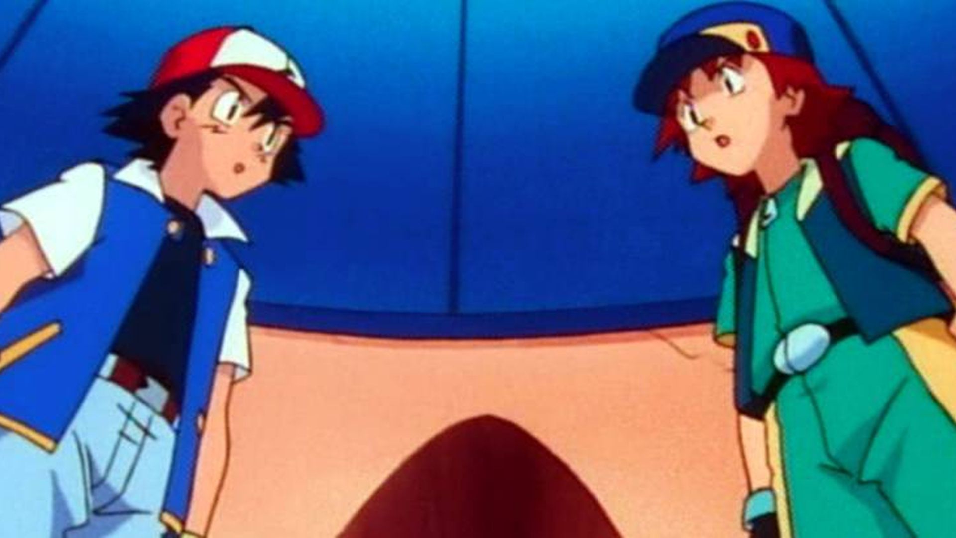 Ash vs. Ritchie at the Pokemon Indigo League.