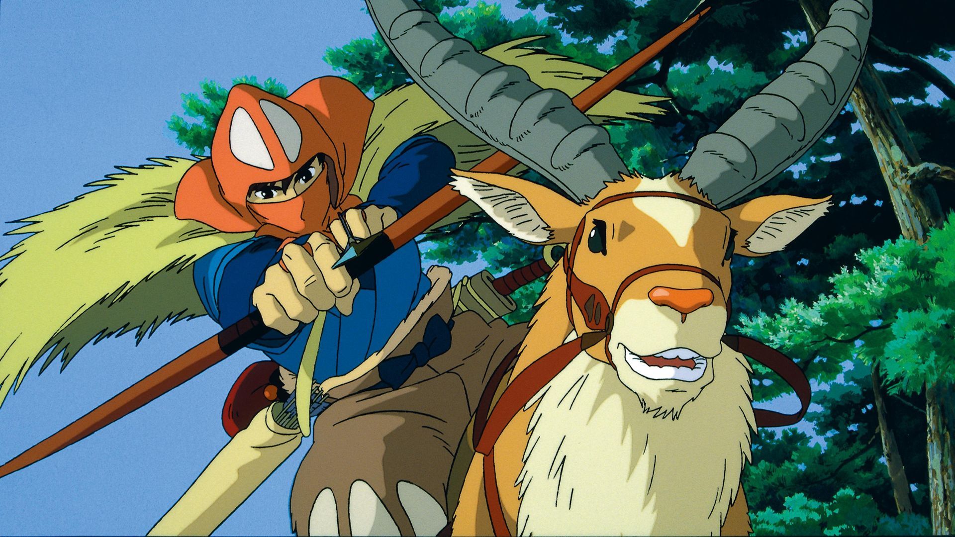 A Great Shot from Hayao Miyazaki's Anime Epic, Princess Mononoke