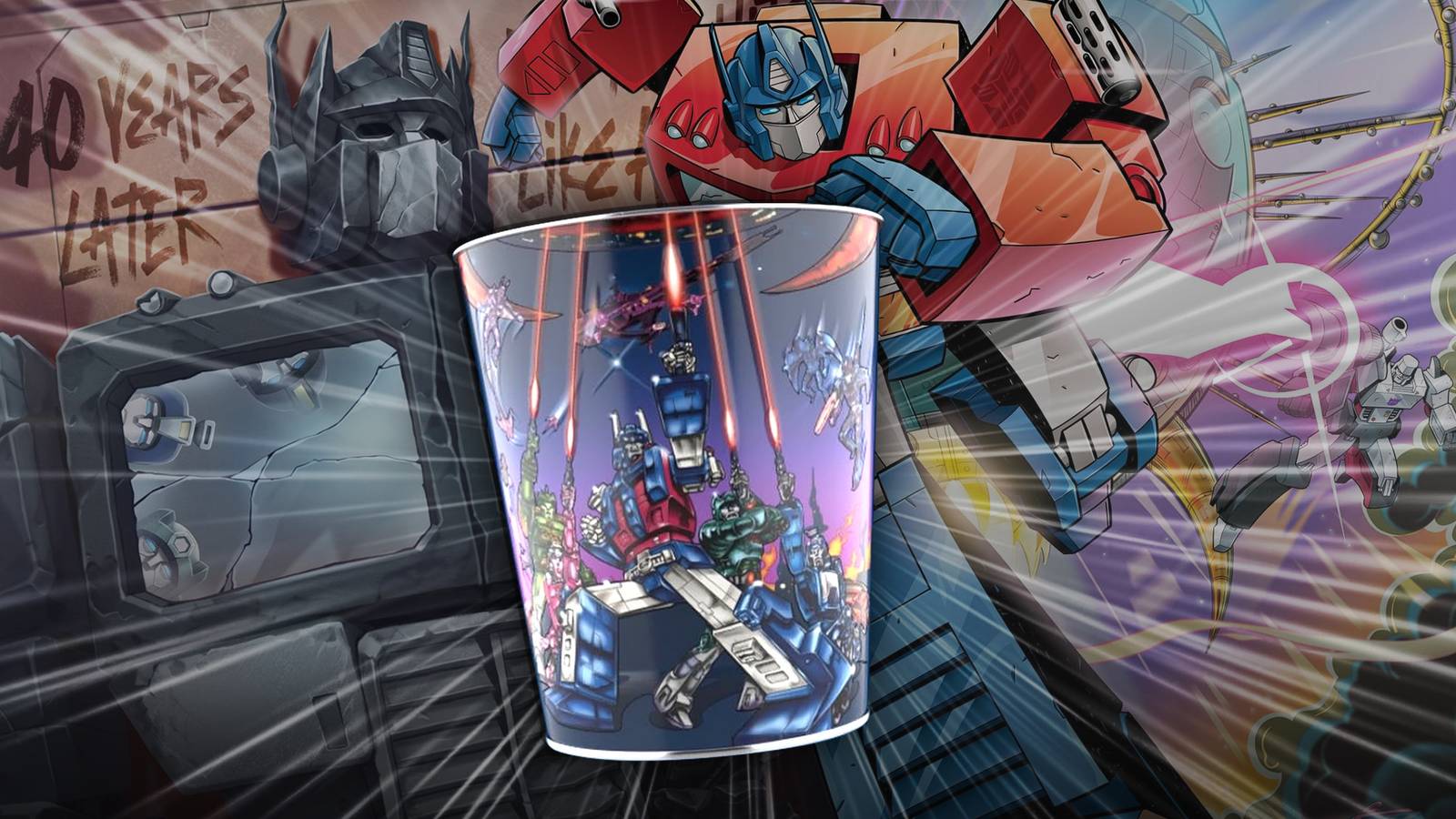 Transformers Reveals 40th Anniversary Popcorn Bucket at AMC Theaters Ahead of U.S. Release