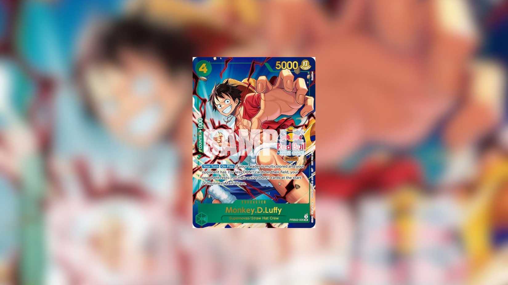 Monkey.D.Luffy (Red Bull Double Don!!) (Winner) One Piece TCG