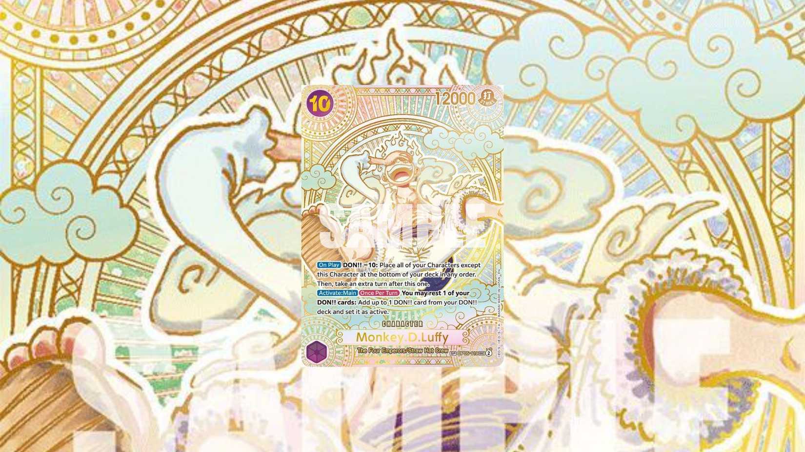 Monkey.D.Luffy (119) (SP) (Gold) One Piece TCG