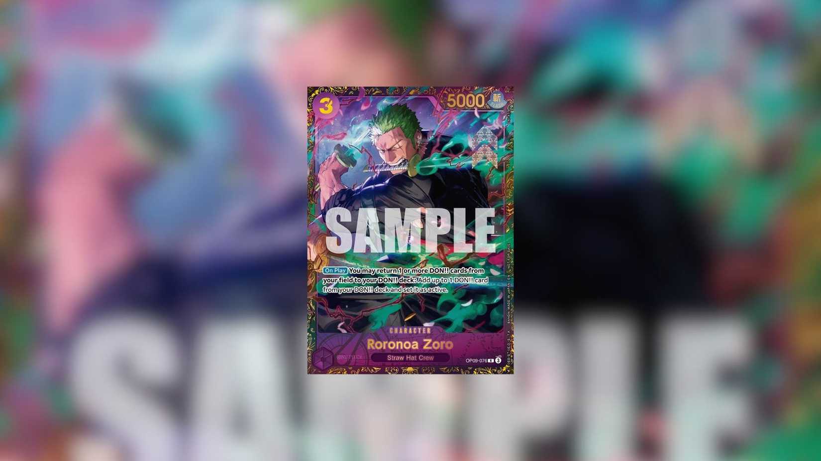 Roronoa Zoro (Championship 25-26 Regionals Season 1) One Piece TCG