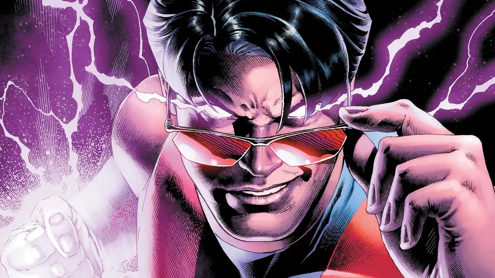 Wonder Man powers up while dropping his sunglasses