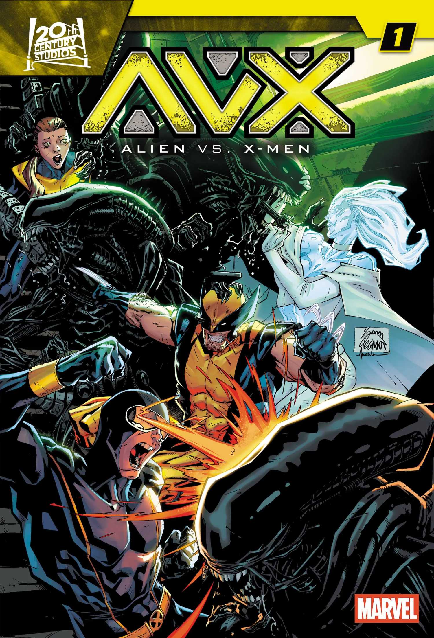 Alien Vs. X-Men #1 Cover Art