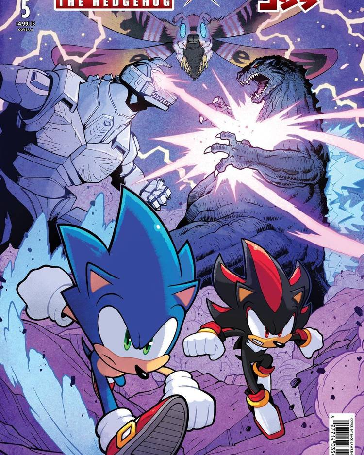 Shadow the Hedgehog Gets Spotlight in 'Sonic the Hedgehog X Godzilla' Comic Miniseries