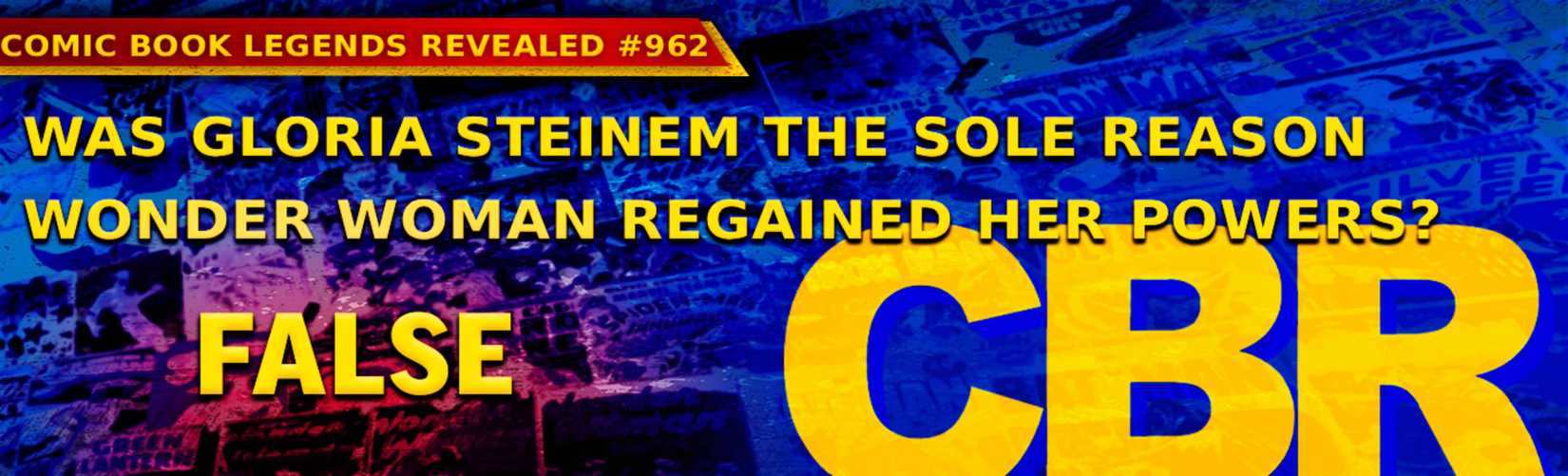 A comic book legend about Steinem and Wonder Woman
