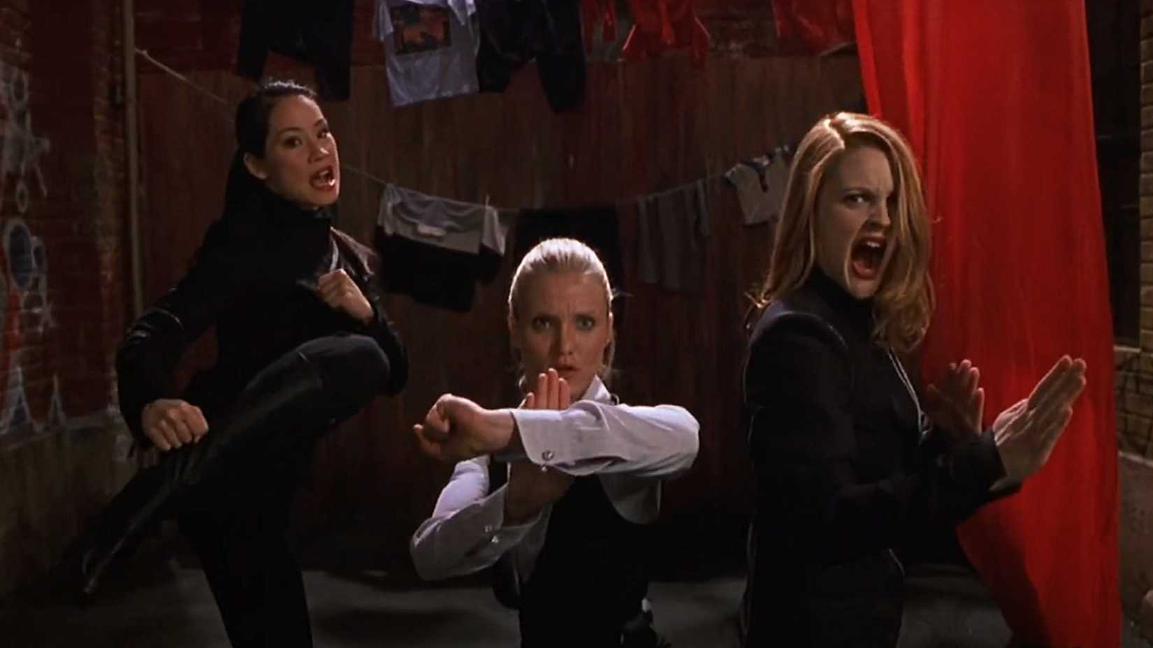 The women of Charlie's Angels strikes a pose. 