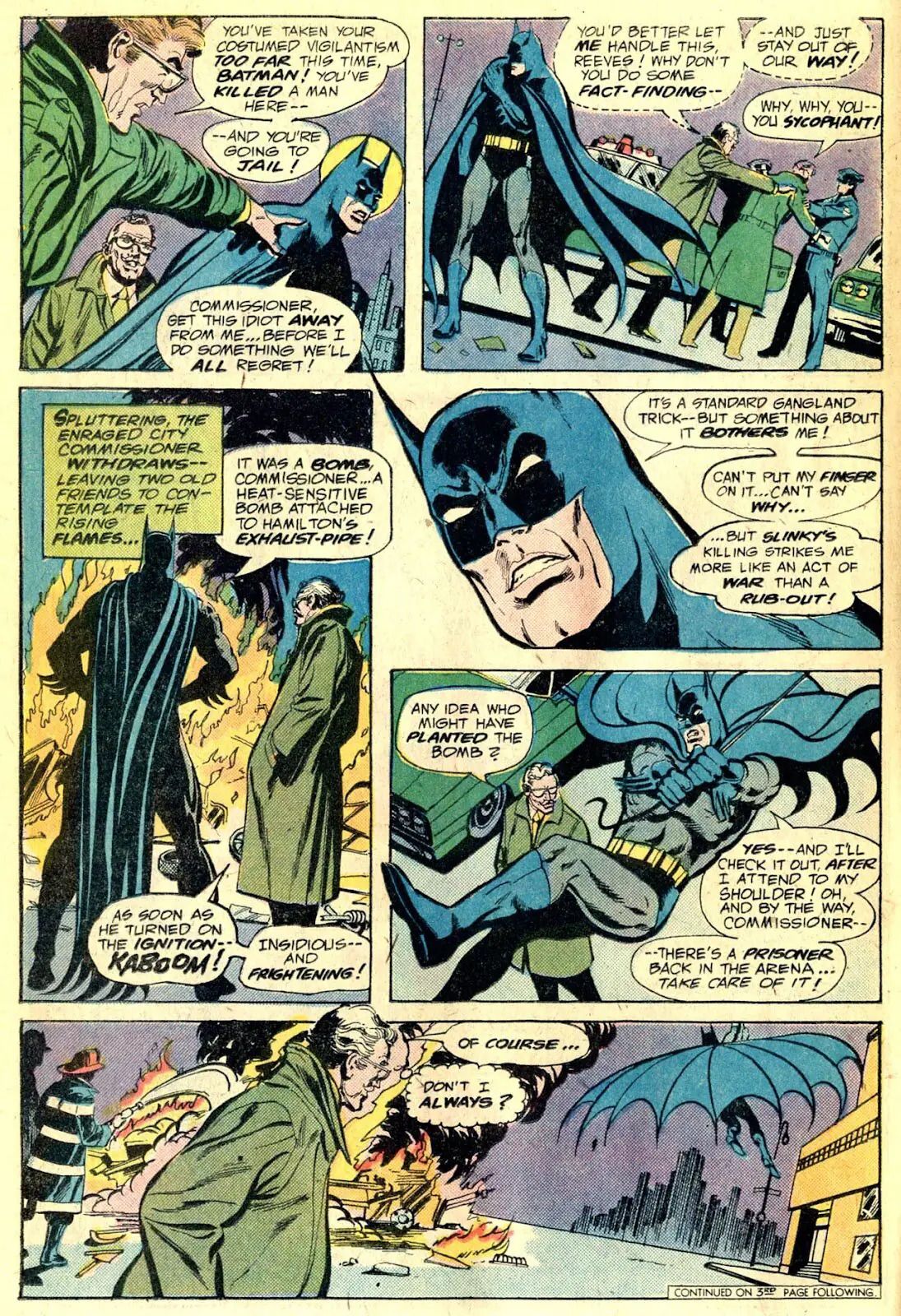 Reeves yells at Batman