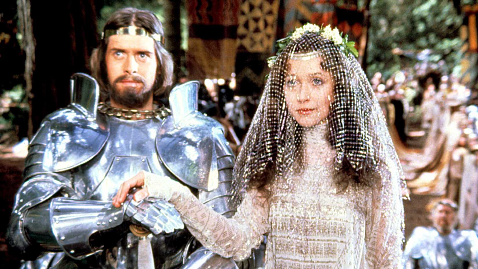 Arthur and Guenevere in Excalibur