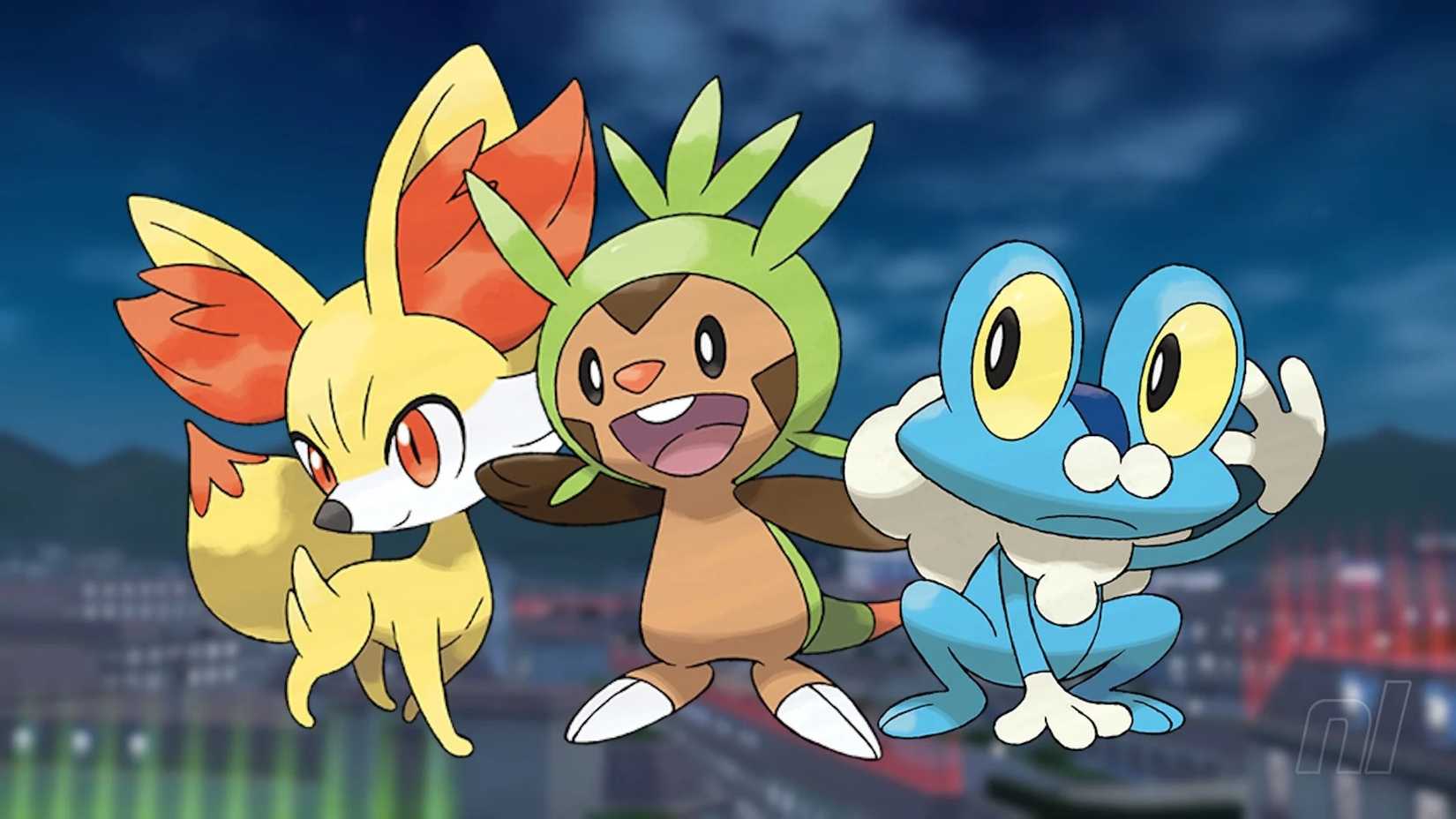 fennekin, chespin, and froakie